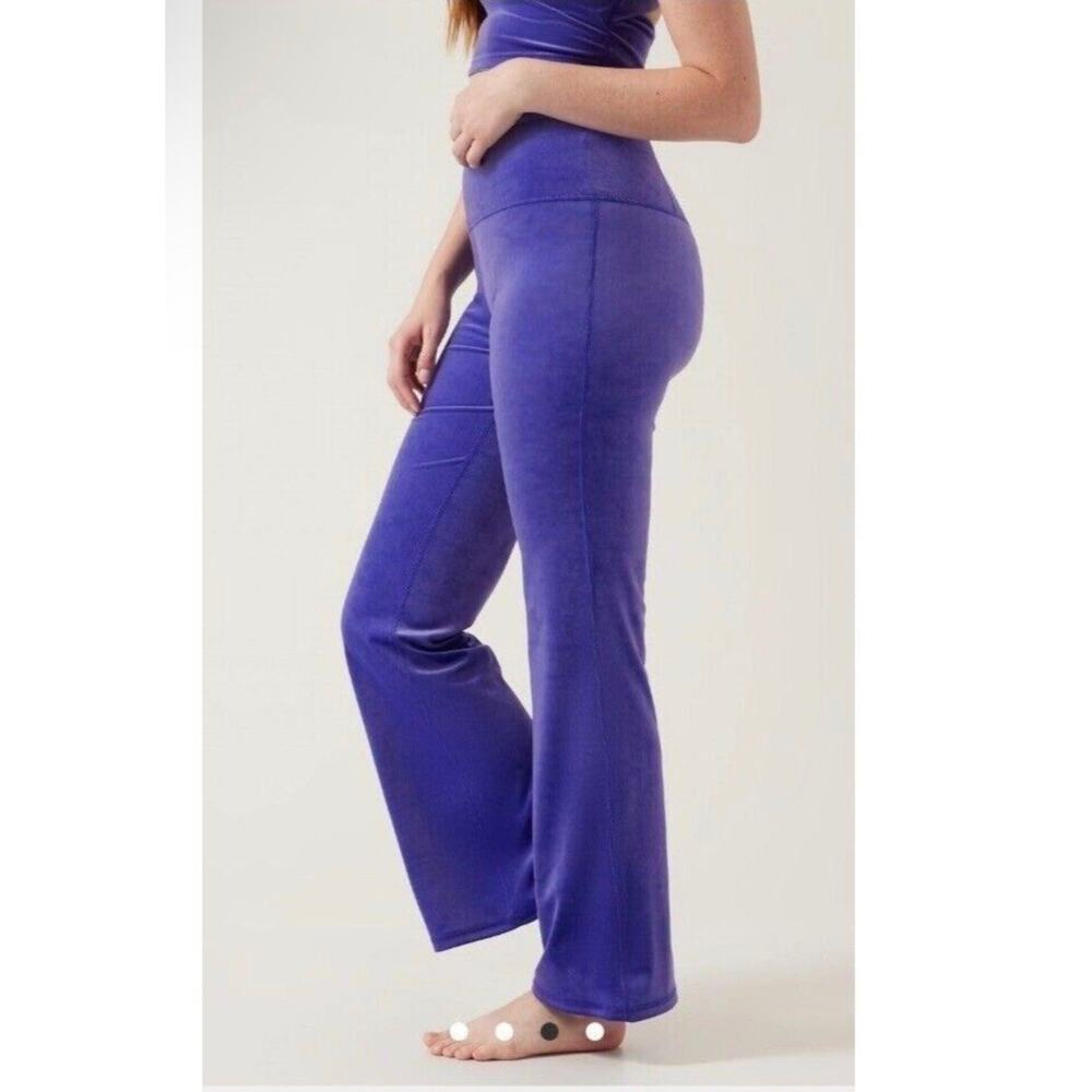 Athleta Purple Elation Velvet Flare